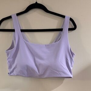 Lavender frost Crop Top - cups included